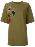 Mr & Mrs Italy Multipatch T-shirt, Size: 40, Green, Cotton