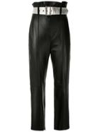 Nk Clochard Leather Pants - Black