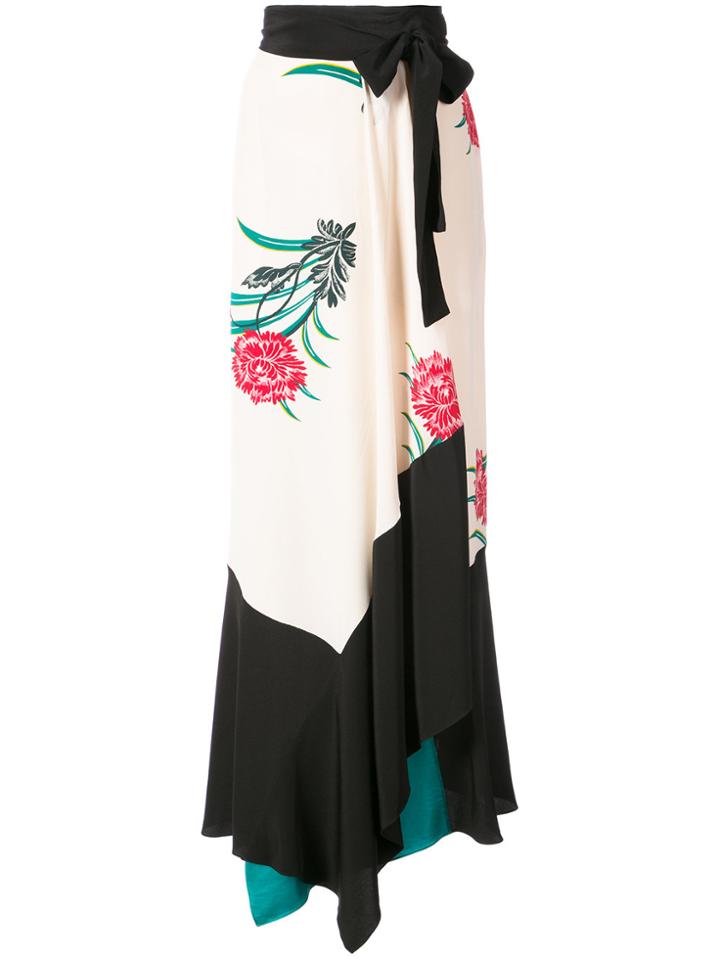 Dvf Diane Von Furstenberg Oriental Wrap Skirt - Nude & Neutrals