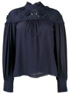 See By Chloé Floral Embroidery Blouse - Blue
