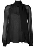 Giuliana Romanno Silk Shirt, Women's, Size: 40, Black, Silk