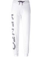 Kenzo Logo Print Track Pants - White