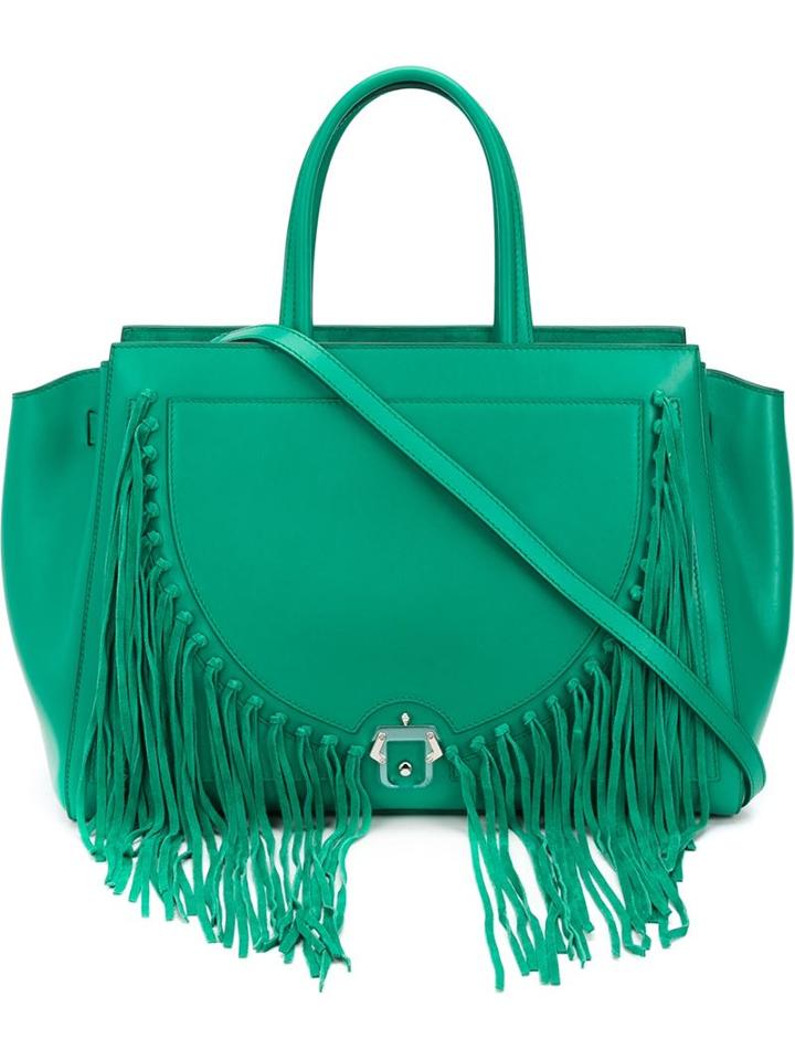 Paula Cademartori Bea Tote, Women's, Green, Calf Leather