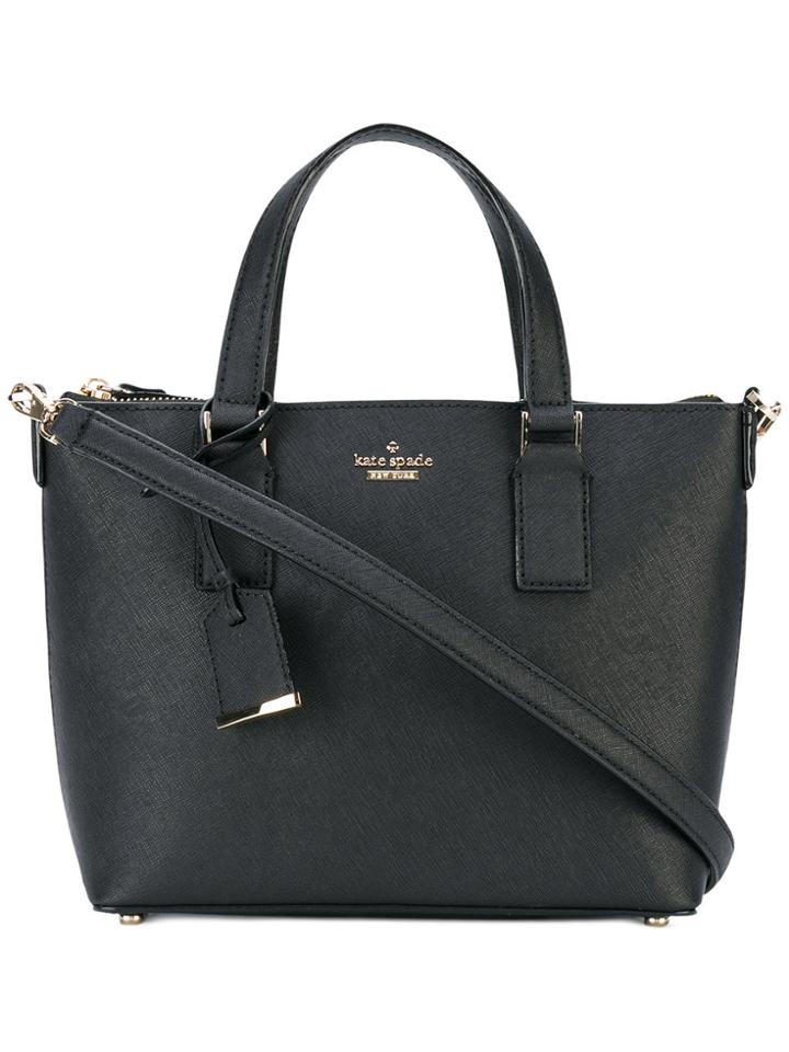 Kate Spade Logo Plaque Tote - Black