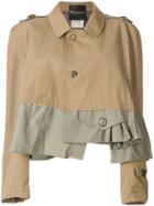 Erika Cavallini Asymmetric Flared Sleeved Jacket - Green
