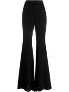Amen Exaggerated Flared Trousers - Black