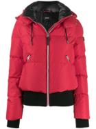 Mackage Logo Patch Puffer Jacket - Red