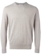 Brunello Cucinelli Ribbed Trim Sweatshirt, Men's, Size: 52, Nude/neutrals, Cotton