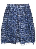 Proenza Schouler Re Edition Fil Coupe Mini Skirt - Blue