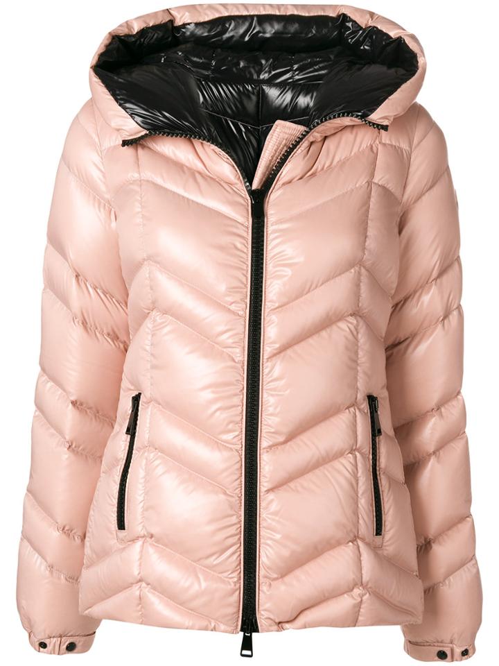Moncler Down Filled Hooded Puffer Jacket - Pink & Purple