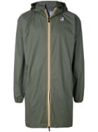 K-way Contrast Zip Parka - Green