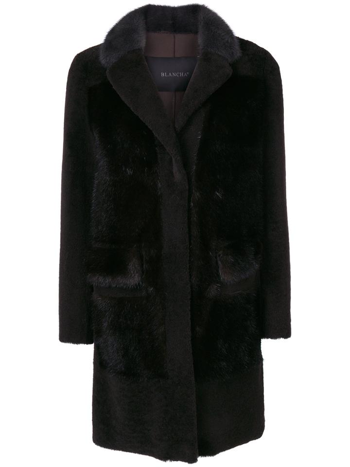 Blancha Single Breasted Coat - Brown