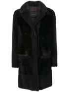 Blancha Single Breasted Coat - Brown