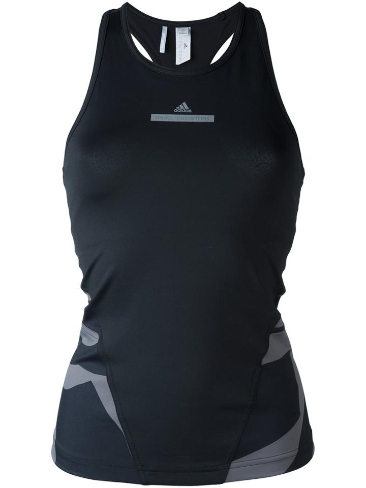Adidas By Stella Mccartney Racerback Tank Top, Women's, Size: Small, Black, Recycled Polyester/spandex/elastane/polyamide