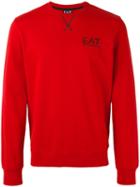 Ea7 Emporio Armani - Logo Print Sweatshirt - Men - Cotton - L, Red, Cotton