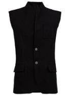Aganovich Stand-up Collar Buttoned Gilet