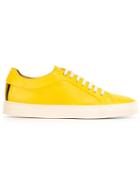 Paul Smith Lace-up Sneakers, Men's, Size: 7, Yellow/orange, Leather/rubber