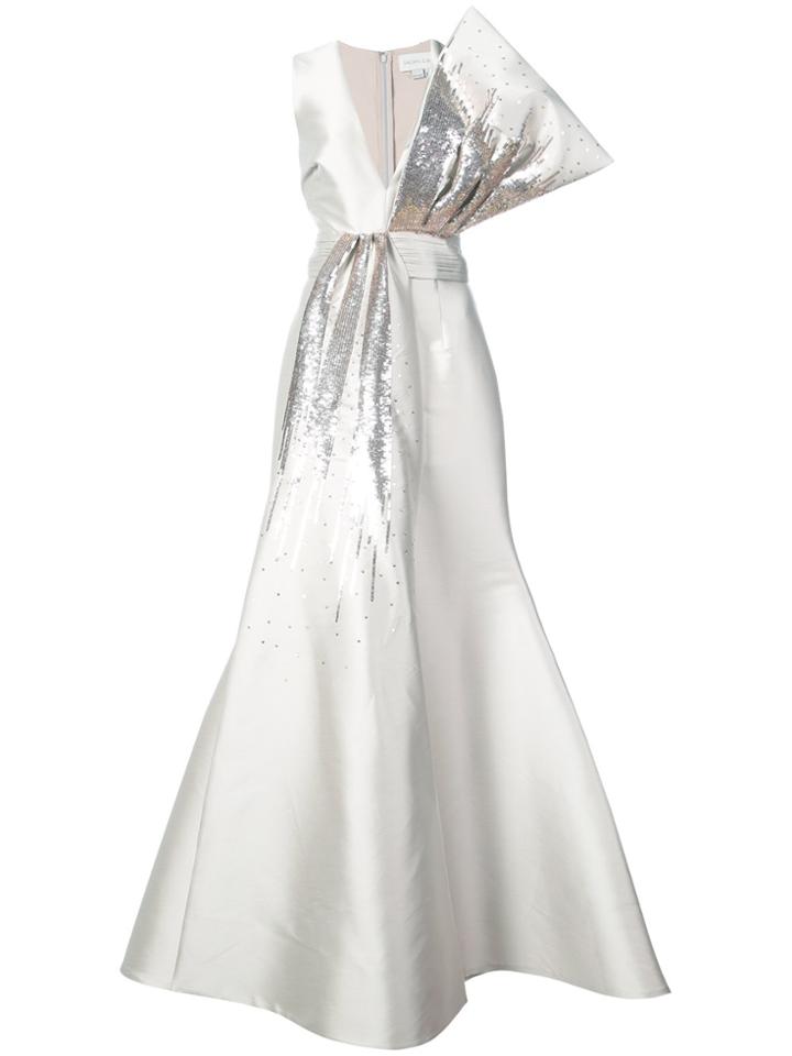 Sachin & Babi Barrie Gown - White