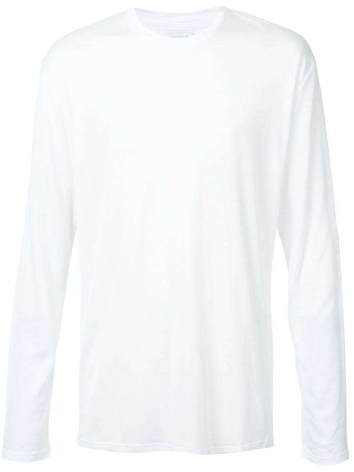 Deveaux Long Sleeve T-shirt, Men's, Size: 1, White, Tencel
