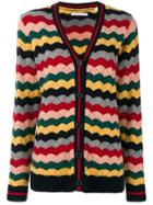 Chinti & Parker Colour-block Knitted Cardigan - Blue