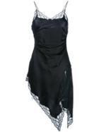 Alexander Wang Lace Trim Slip Dress, Women's, Size: 6, Black, Silk/nylon