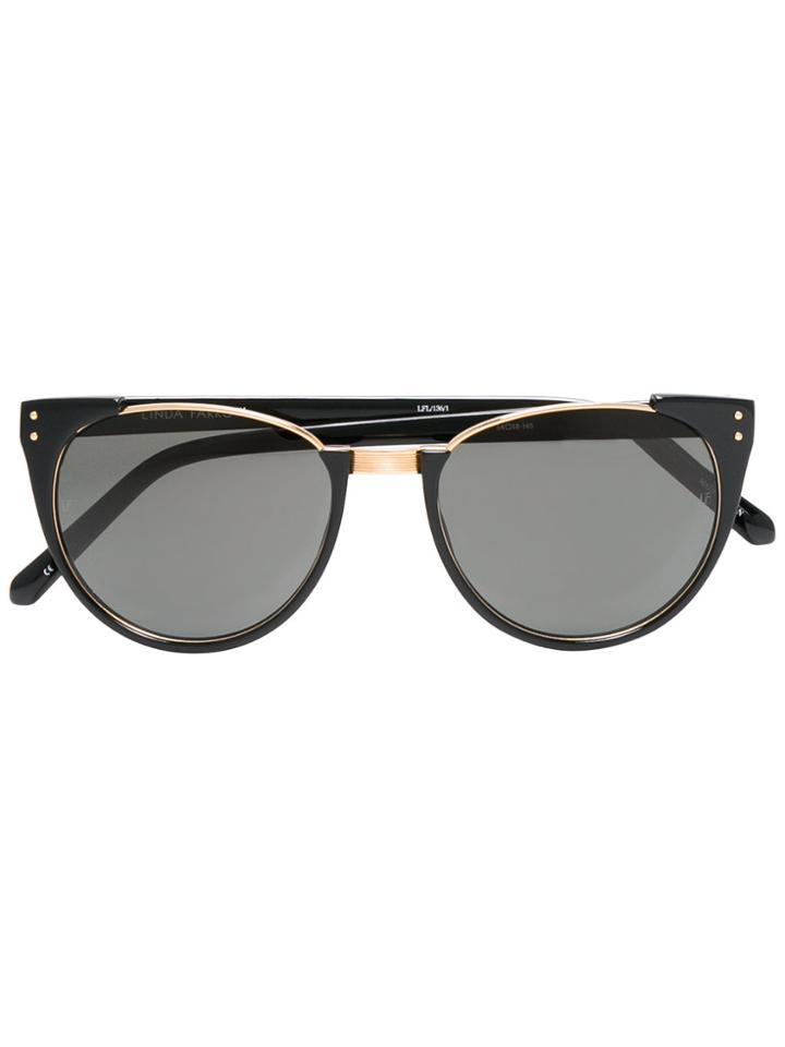 Linda Farrow 136 C1 Sunglasses - Black
