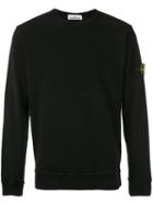 Stone Island - Long Sleeve Fitted Sweatshirt - Men - Cotton - Xxl, Black, Cotton