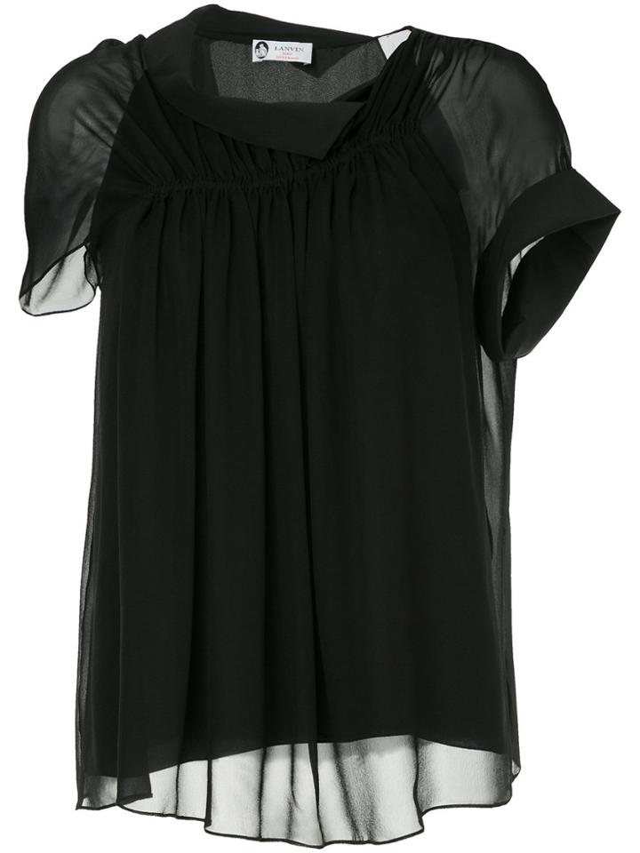 Lanvin Ruched Effect Blouse - Black
