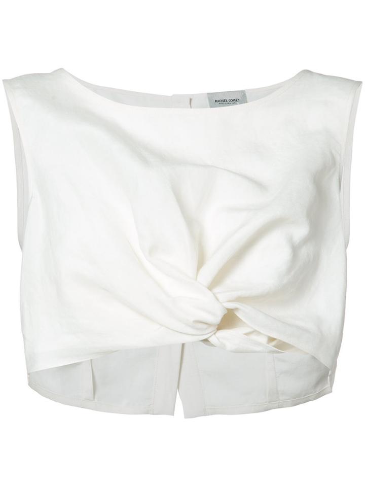 Rachel Comey - Cropped Tank Top - Women - Silk/linen/flax - M, White, Silk/linen/flax