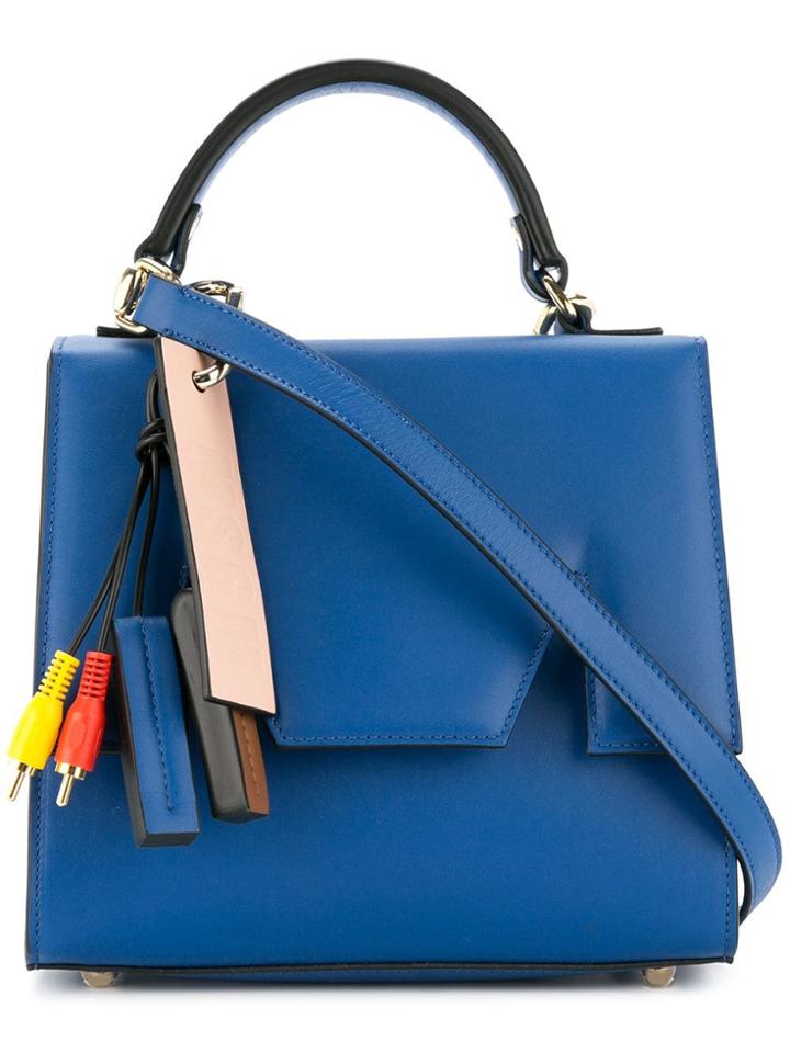 Msgm Petite Tote - Blue