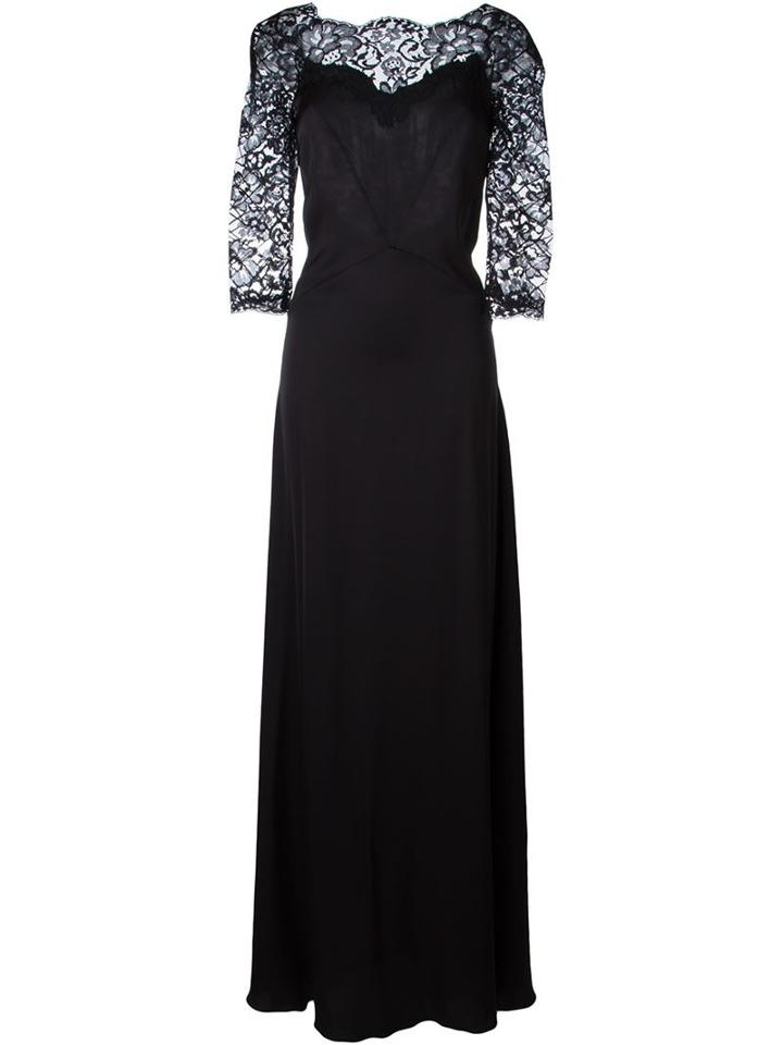 Ermanno Scervino Lace Sleeve Gown