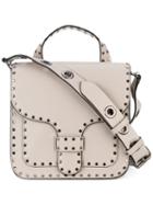 Rebecca Minkoff - Studded Shoulder Bag - Women - Cotton/leather - One Size, Nude/neutrals, Cotton/leather