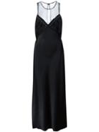 Alexander Wang Slip Dress With Ball Studs, Women's, Size: 6, Black, Acetate/viscose