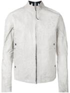 Isaac Sellam Experience Roll Neck Jacket, Men's, Size: Medium, White, Lamb Skin