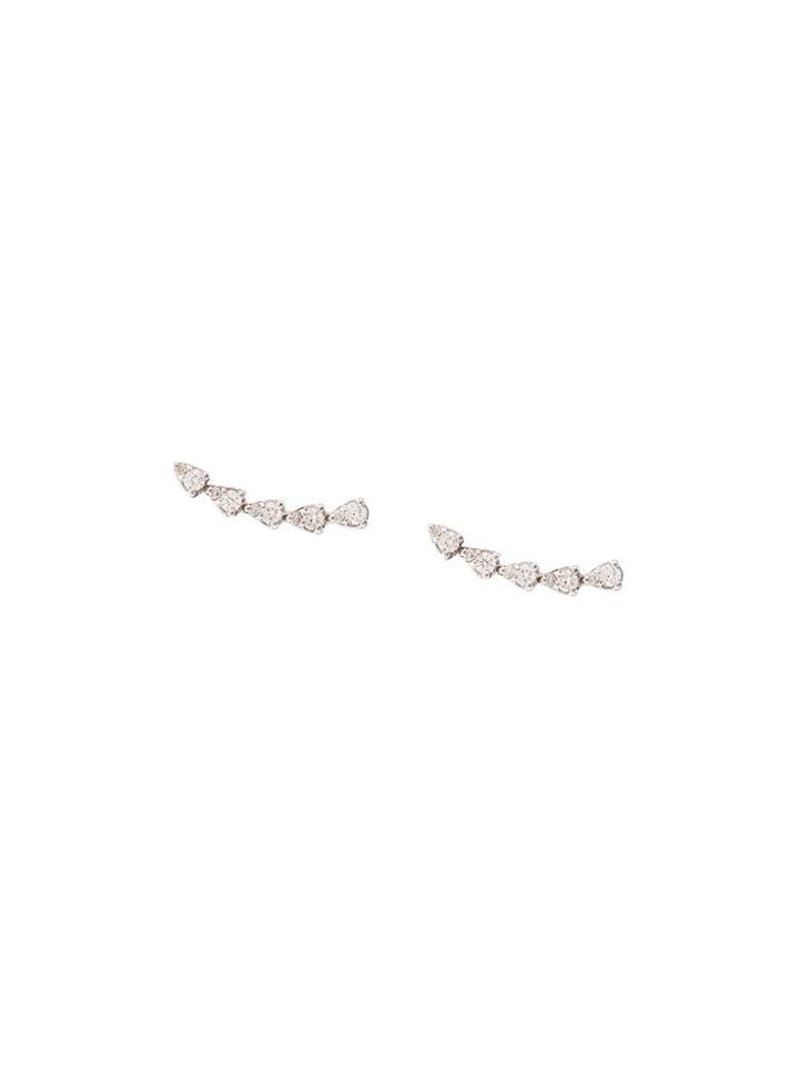 Dana Rebecca 14kt White Gold Sophia Ryan Diamond Teardrop Stud