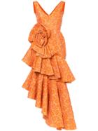 Bambah Zinnia Spiral Gown - Yellow & Orange