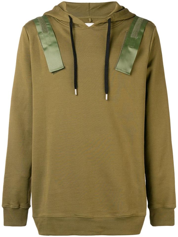 Matthew Miller Velcro Detail Hoodie - Green