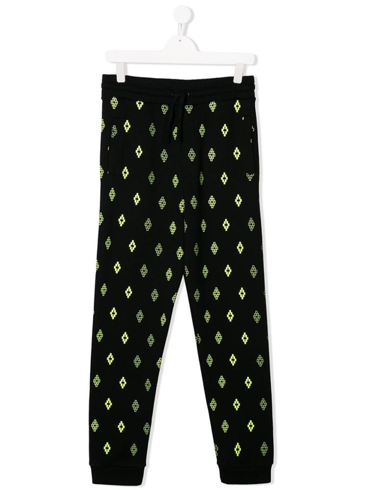 Marcelo Burlon County Of Milan Kids Teen Logo Pattern Jogging Trousers