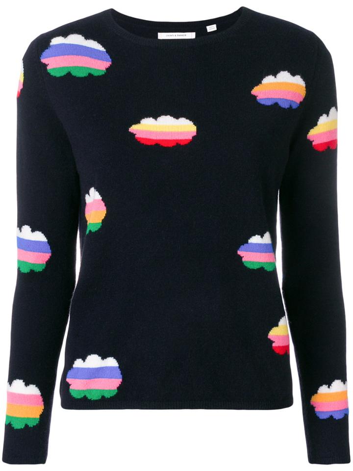 Chinti & Parker Knitted Clouds Top - Blue