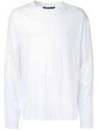 T By Alexander Wang - Long Sleeve T-shirt - Men - Cotton - M, White, Cotton