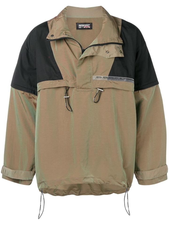 Represent Oversized Windbreaker - Green