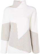 Lorena Antoniazzi Contrast Knit Sweater - Neutrals