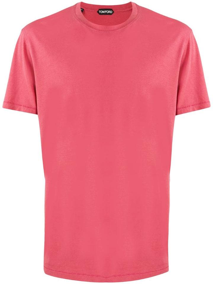 Tom Ford Plain Slim-fit T-shirt - Red