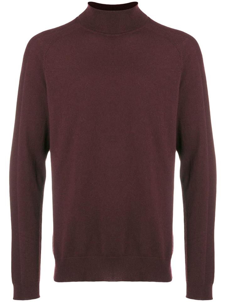 Falke High Neck Knit Sweater - Red