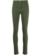 Kenzo High Waisted Skinny Jeans - Green