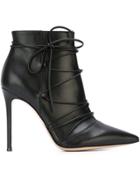 Gianvito Rossi Lace-up Booties - Black