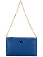 Dolce & Gabbana Mini Shoulder Bag, Women's, Blue, Leather