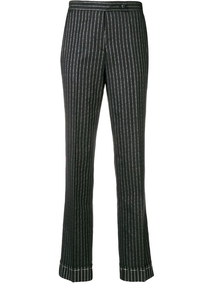 Golden Goose Pinstriped Tailored Trousers - Blue