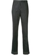 Golden Goose Pinstriped Tailored Trousers - Blue