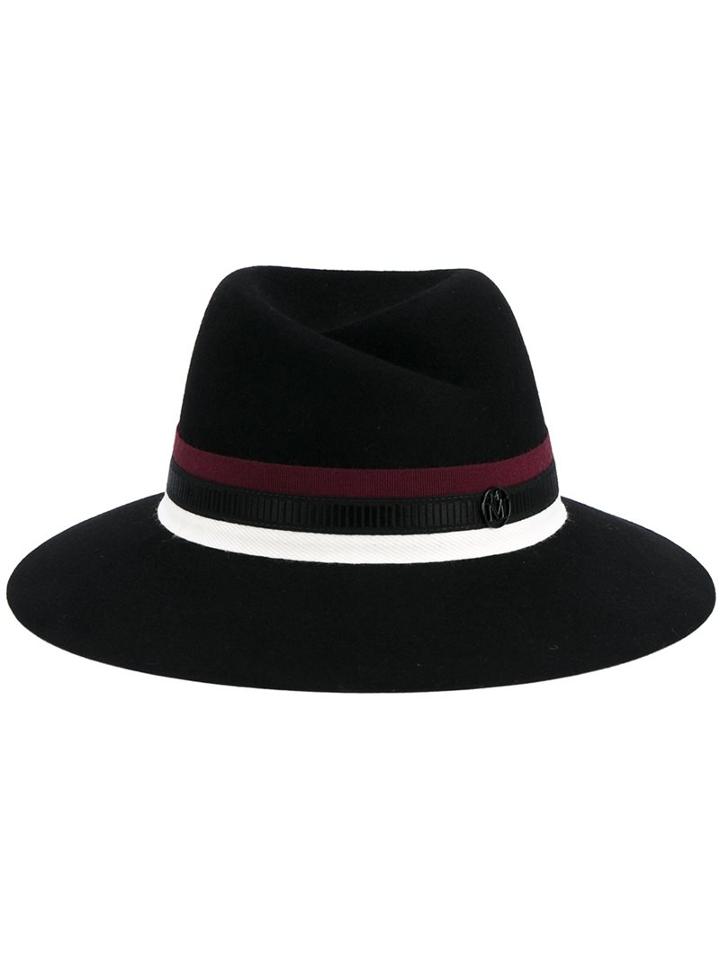 Maison Michel 'virginie' Fedora, Women's, Size: Medium, Black, Wool Felt